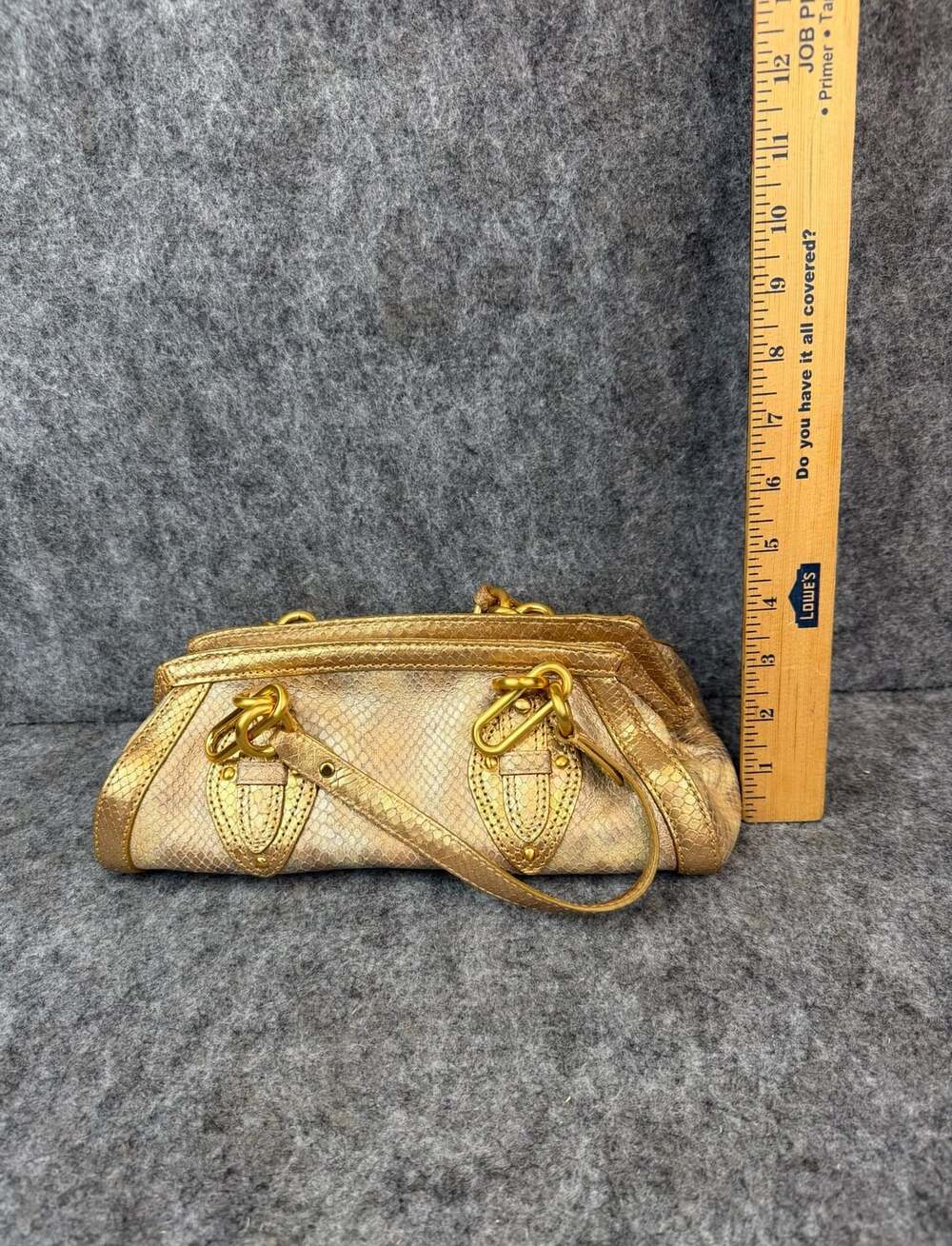 Cole Haan Small Shoulder W/Chain Trinity Python Print Handbag - Picture 4 of 8